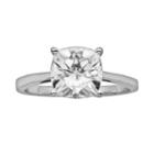 Forever Brilliant Cushion-cut Lab-created Moissanite Engagement Ring In 14k White Gold (2 4/5 Ct. T.w.), Women's