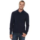 Men's Marc Anthony Slim-fit Shawl-collar Sweater, Size: Medium, Blue