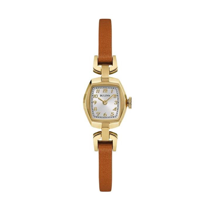 Bulova Women's Classic Leather Watch, Brown