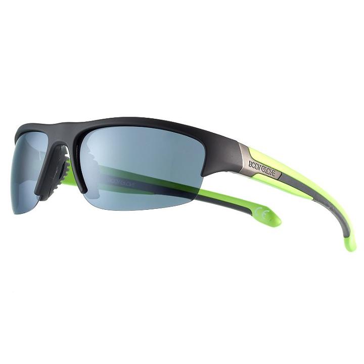 Men's Body Glove Polarized Semirimless Sport Wrap Sunglasses, Black