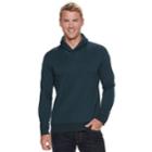 Men's Sonoma Goods For Life&trade; Modern-fit Supersoft Sweater Fleece Shawl-collar Sweater, Size: Xxl, Dark Blue