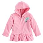 Baby Girl Jumping Beans&reg; Peplum Zip-up Hoodie, Size: 9 Months, Brt Pink