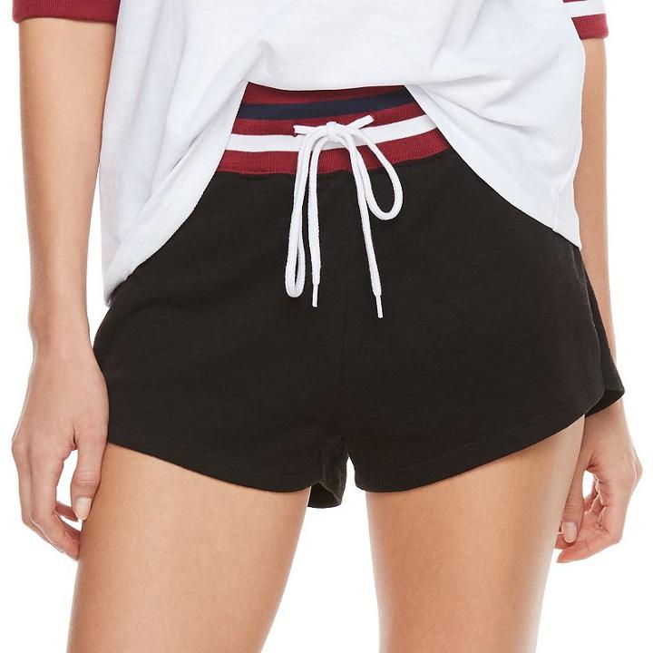 Madden Nyc Juniors' Drawstring Varsity Shorts, Girl's, Size: Large, Oxford