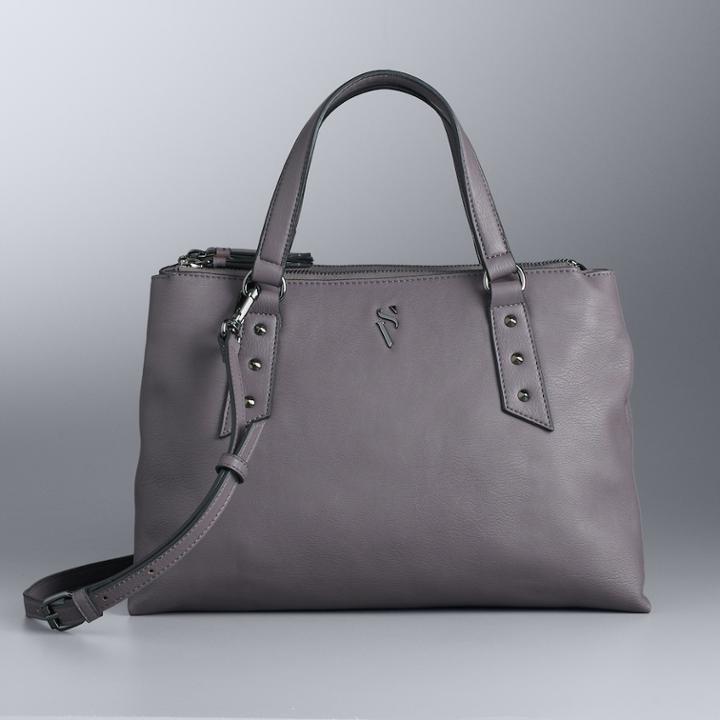 Simply Vera Vera Wang Sara Satchel, Women's, Lt Purple