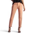 Women's Lee Essential Straight-leg Chino Pants, Size: 8 - Regular, Lt Orange
