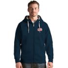 Men's Antigua New England Revolution Victory Full-zip Hoodie, Size: Medium, Blue (navy)