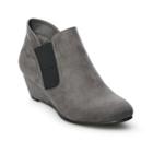 Croft & Barrow Serf Women's Ortholite Wedge Ankle Boots, Size: Medium (5), Med Grey