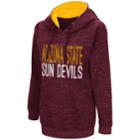 Women's Campus Heritage Arizona State Sun Devils Throw-back Pullover Hoodie, Size: Large, Med Red