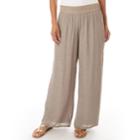Women's Apt. 9&reg; Wide-leg Soft Pants, Size: Small, Beige