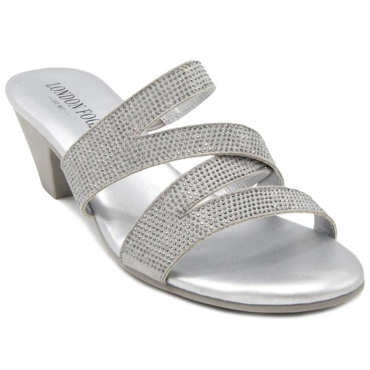 London Fog Novello Women's High Heel Sandals, Size: Medium (10), Grey