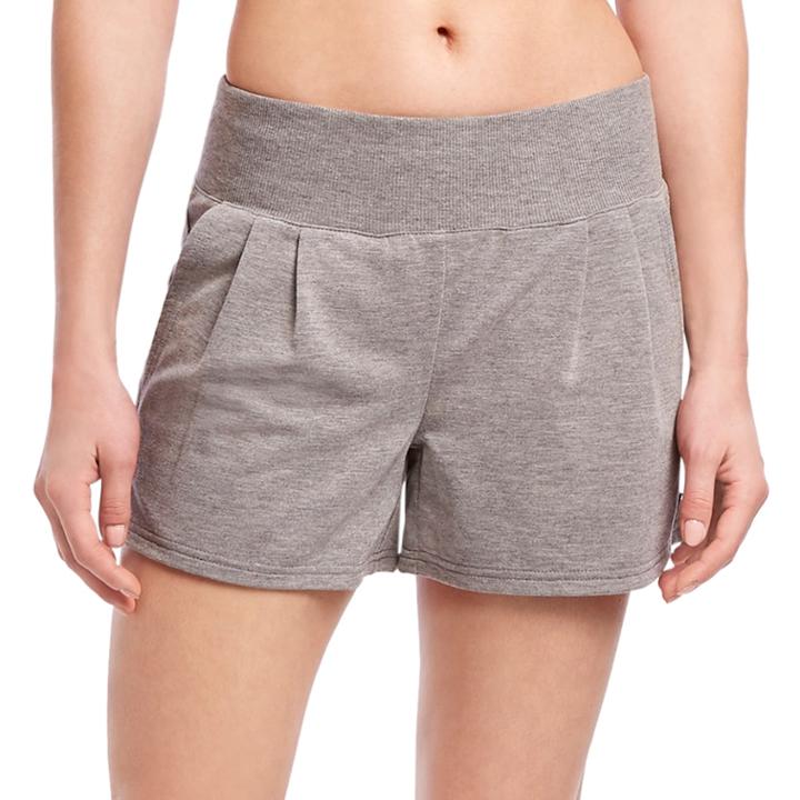 Women's Jockey Sport Slouchy French Terry Shorts, Size: Small, Med Grey
