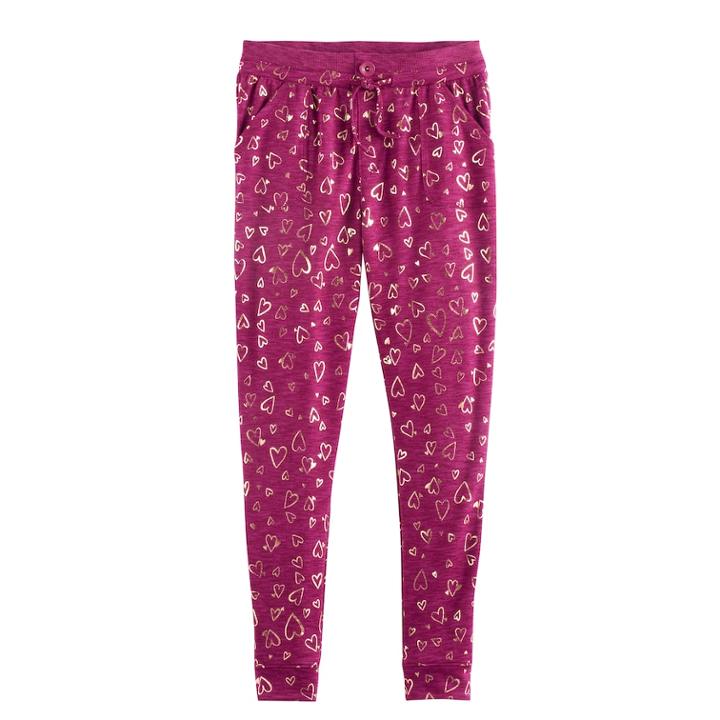 Girls Plus Size So&reg; Pocket Jogger Pants, Size: 20 1/2, Med Purple
