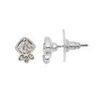 Lc Lauren Conrad Simulated Crystal Nickel Free Stud Earrings, Women's, Silver