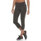 Women's Fila Sport&reg; Slim Straight Yoga Capris, Size: Xs, Med Grey