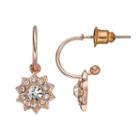 Lc Lauren Conrad Starburst Nickel Free Hoop Earrings, Women's, Brt Pink
