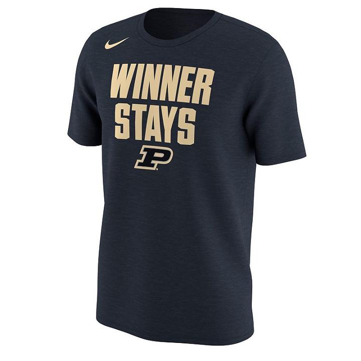 Men's Nike Purdue Boilermakers Selection Sunday Tee, Size: Medium, Black