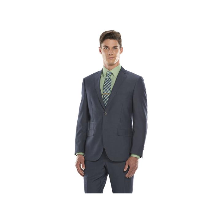 Men's Savile Row Modern-fit Blue Suit Jacket, Size: 38 Short