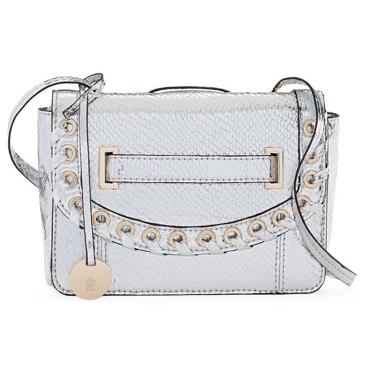 Jennifer Lopez Hailey Grommet Crossbody Bag, Women's, Silver