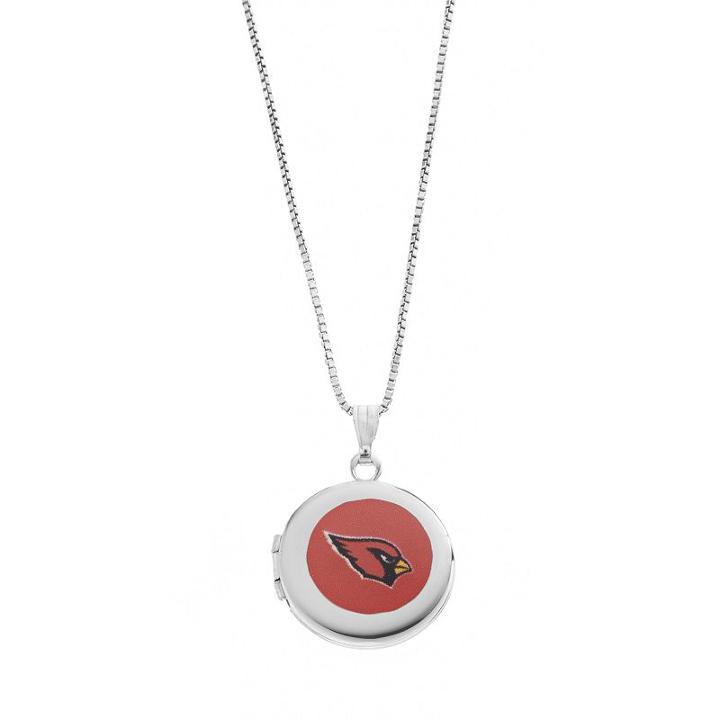 Arizona Cardinals Sterling Silver Locket, Women's, Size: 18, Grey