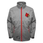 Men's Franchise Club Louisville Cardinals Tech Fleece Softshell Jacket, Size: Small, Grey