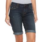 Women's Apt. 9&reg; Bermuda Jean Shorts, Size: 14, Dark Blue