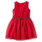 Girls 4-8 Carter's Red Holiday Dress, Girl's, Size: 5