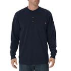 Big & Tall Dickies Heavyweight Henley, Men's, Size: Xxl Tall, Dark Blue