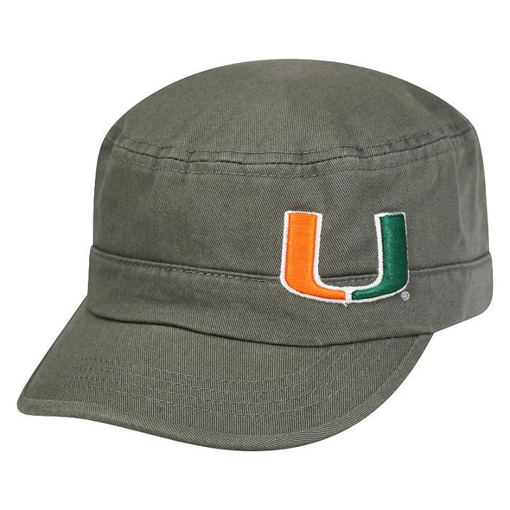 Women's Top Of The World Miami Hurricanes Party Girl Adjustable Cap, Grey (charcoal)