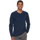 Men's Sonoma Goods For Life&trade; Classic-fit Flexwear V-neck Tee, Size: Medium, Blue