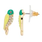Lc Lauren Conrad Yellow Parrot Nickel Free Stud Earrings, Women's