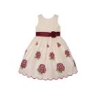 Girls 7-16 & Plus Size American Princess Embroidered Floral Bouquet Dress, Girl's, Size: 12 1/2, Dark Red