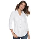 Women's Sonoma Goods For Life&trade; Utility Tunic, Size: Xxl, White