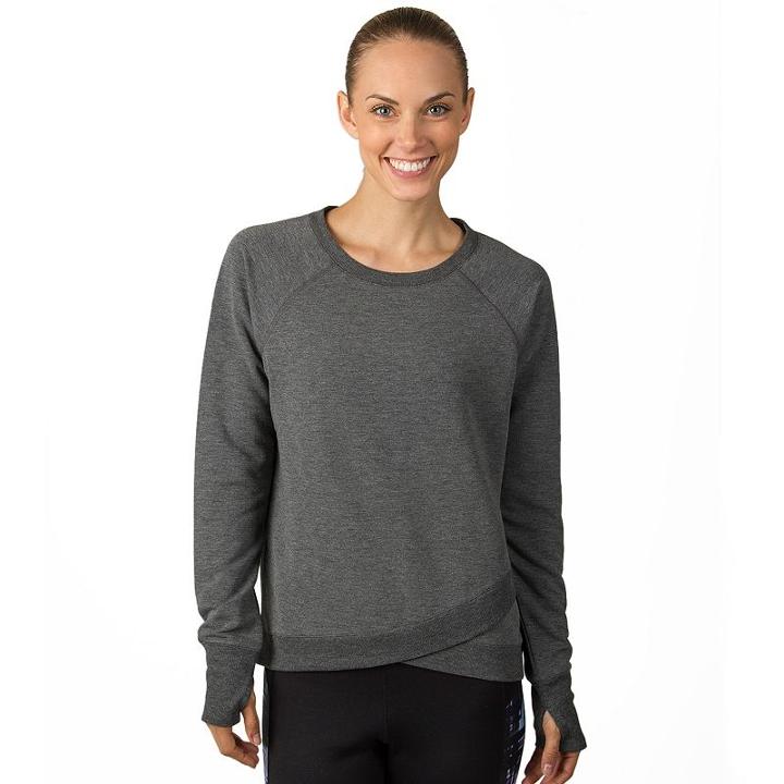 Women's Jockey Sport R & R Pullover Sweatshirt, Size: Medium, Grey