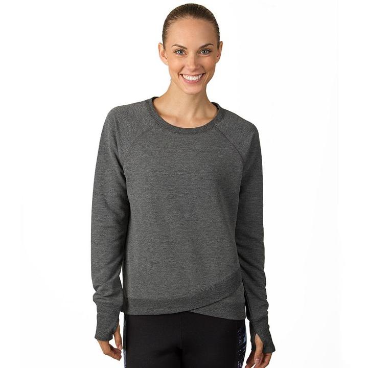 Women's Jockey Sport R & R Pullover Sweatshirt, Size: Medium, Grey