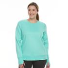 Plus Size Tek Gear&reg; Fleece Sweatshirt, Women's, Size: 2xl, Turquoise/blue (turq/aqua)