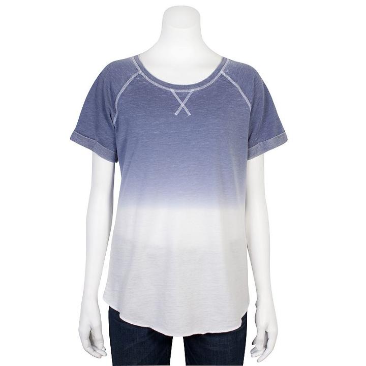 Juniors' Grayson Threads Raglan Short Sleeve Top, Girl's, Size: Xs, Blue Other