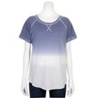 Juniors' Grayson Threads Raglan Short Sleeve Top, Girl's, Size: Xs, Blue Other