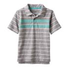 Boys 4-7x Sonoma Goods For Life&trade; Striped Polo, Boy's, Size: 5, Med Grey