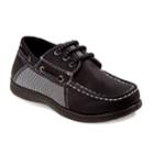 Josmo Boys' Boat Shoes, Size: 4, Black