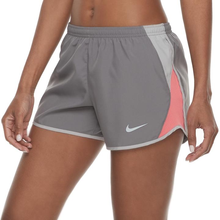 Women's Nike 10k Dry Reflective Running Shorts, Size: Xl, Med Grey