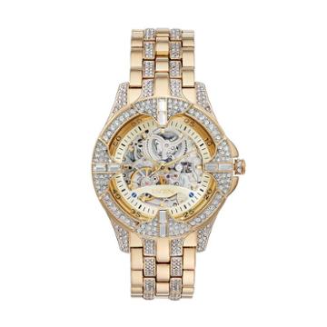 Elgin Men's Crystal Automatic Skeleton Watch, Multicolor