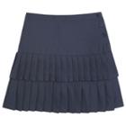 Girls 4-20 French Toast School Uniform Tiered Pleated Skort, Girl's, Size: 6x, Blue (navy)