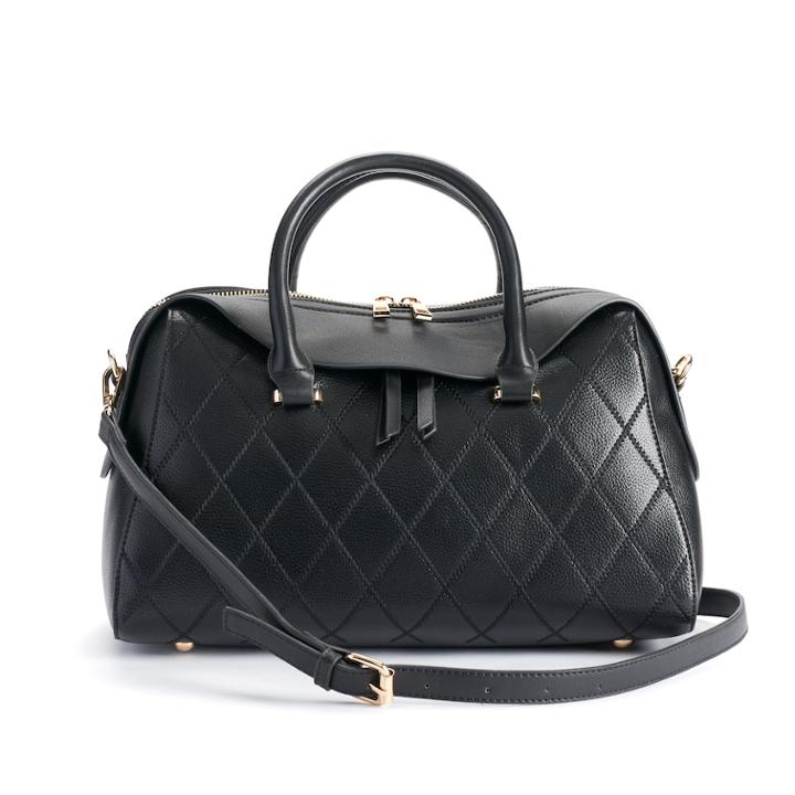 Mellow World Felicity Quilted Satchel, Women's, Natural