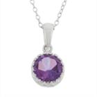 Tiara Amethyst Sterling Silver Pendant Necklace, Women's, Size: 18, Purple