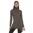 Women's Apt. 9&reg; Turtleneck Tunic Sweater, Size: Large, Black
