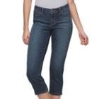 Women's Jennifer Lopez Cropped Straight-leg Jeans, Size: 12 Avg/reg, Med Blue