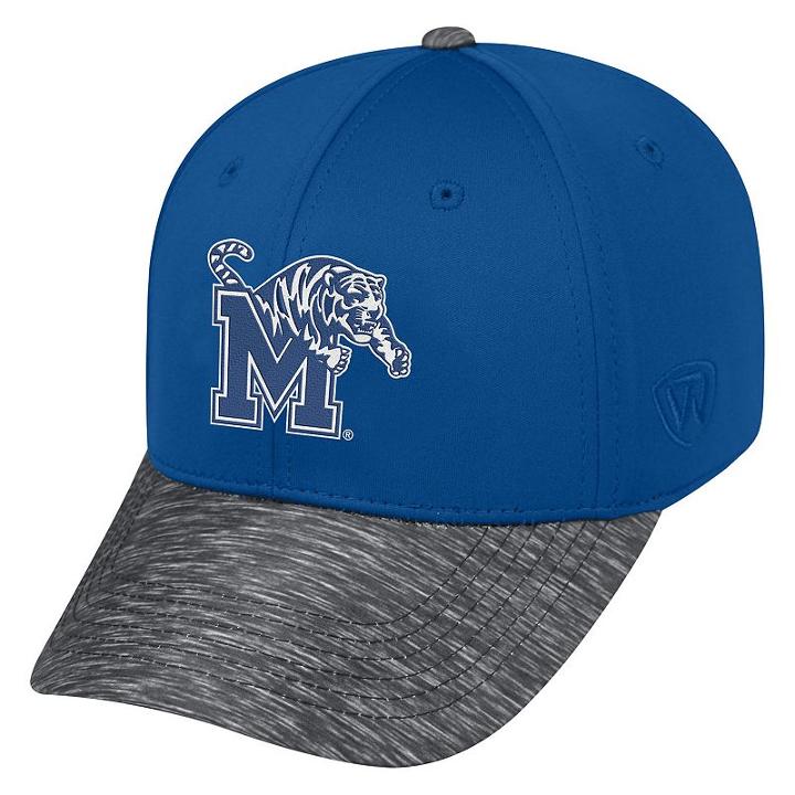 Adult Top Of The World Memphis Tigers Lightspeed One-fit Cap, Men's, Med Blue