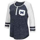 Women's Campus Heritage Michigan Wolverines Conceivable Tee, Size: Medium, Dark Blue