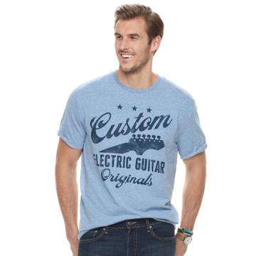 Big & Tall Sonoma Goods For Life&trade; Custom Electric Guitar Originals Graphic Tee, Men's, Size: 2xb, Med Blue