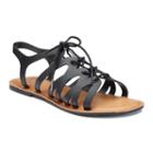 So&reg; Women's Jelly Gladiator Sandals, Size: Medium (8), Black